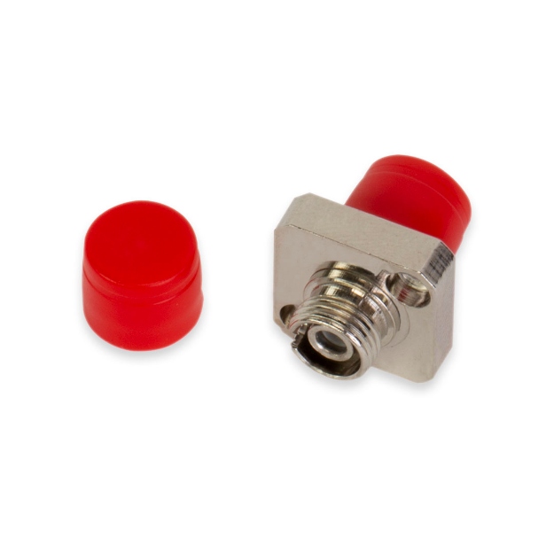 FC - FC Simplex Single Mode / Multimode Metal Kare Tip, Flanşlı Fiber Optik Birleştirme Adaptörü