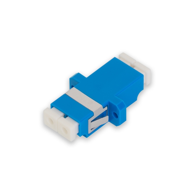 LC - LC Duplex Single Mode SC Tip Plastik, Flanşlı Fiber Optik Birleştirme Adaptörü